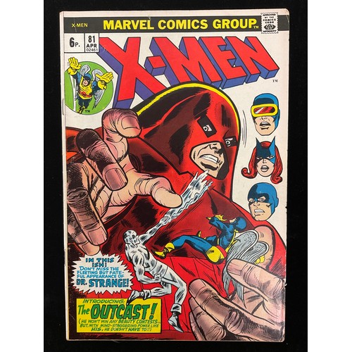 1126 - X-Men #75-82 (1972-73) reprints of early X-Men stories. Bronze Age Marvel Comics. (8).