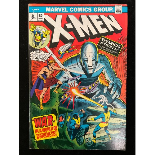 1126 - X-Men #75-82 (1972-73) reprints of early X-Men stories. Bronze Age Marvel Comics. (8).