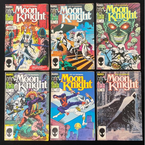 1132 - Moon Knight Fist of Khonshu #1-6 (1985). Modern age Marvel comic books (6)