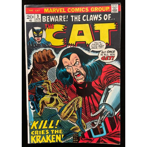 1136 - Marvel Comics - The Cat #1-4 (1972). 1st appearance and origin of The Cat, cents copies. Silver age ... 