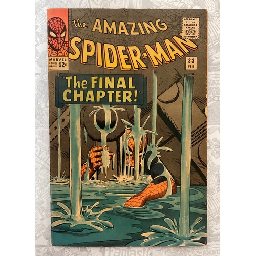 1137 - Amazing Spider-Man #33 (1966) Steve Ditko artwork, written by Stan Lee. Silver Age Marvel Comic.