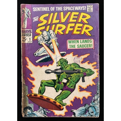 1140 - The Silver Surfer #2, 5-7 (1968-69), 1st appearances of Badoon and Al Harper. John Buscema cover art... 