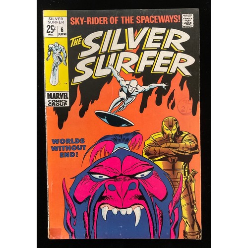 1140 - The Silver Surfer #2, 5-7 (1968-69), 1st appearances of Badoon and Al Harper. John Buscema cover art... 