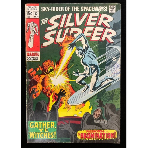 1142 - Silver Surfer #12-13, #16-18 (1970). 1st appearance of Doomsday Man, John Buscema cover art, final i... 