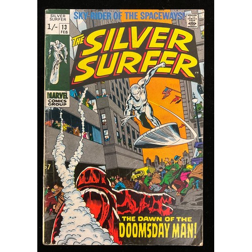 1142 - Silver Surfer #12-13, #16-18 (1970). 1st appearance of Doomsday Man, John Buscema cover art, final i... 