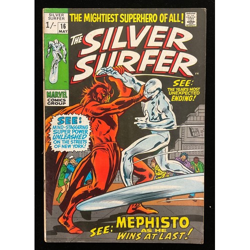 1142 - Silver Surfer #12-13, #16-18 (1970). 1st appearance of Doomsday Man, John Buscema cover art, final i... 