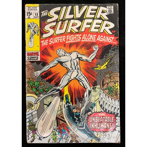 1142 - Silver Surfer #12-13, #16-18 (1970). 1st appearance of Doomsday Man, John Buscema cover art, final i... 