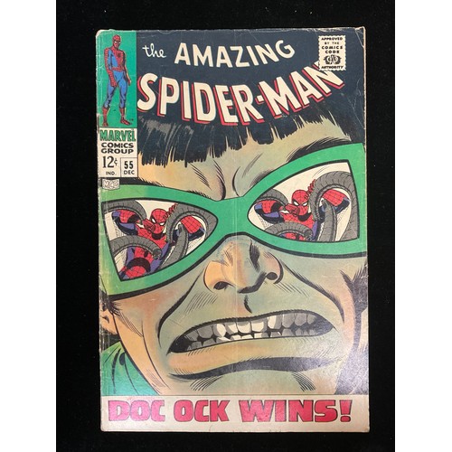 1256 - Amazing Spider-Man #55-56 (1967-68). John Romita Snr cover art, 1st appearance of Captain George Sta... 