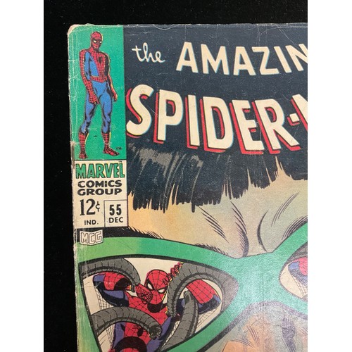 1256 - Amazing Spider-Man #55-56 (1967-68). John Romita Snr cover art, 1st appearance of Captain George Sta... 