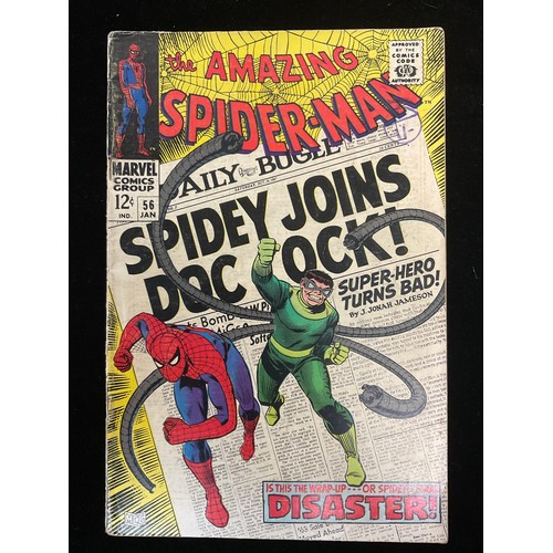 1256 - Amazing Spider-Man #55-56 (1967-68). John Romita Snr cover art, 1st appearance of Captain George Sta... 