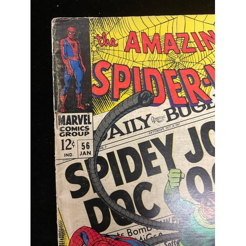 1256 - Amazing Spider-Man #55-56 (1967-68). John Romita Snr cover art, 1st appearance of Captain George Sta... 