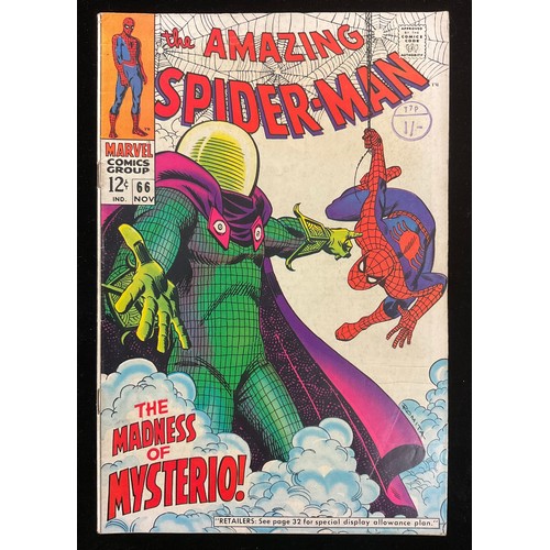 1260 - Amazing Spider-Man #65-68 (1968) John Romita Snr cover art. Silver Age Marvel Comics. (3)
