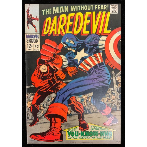 1182 - Daredevil #40-43 (1968) death of Mike Murdock, 1st appearance and origin of Jester, 1st battle betwe... 