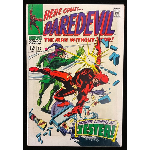 1182 - Daredevil #40-43 (1968) death of Mike Murdock, 1st appearance and origin of Jester, 1st battle betwe... 