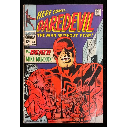 1182 - Daredevil #40-43 (1968) death of Mike Murdock, 1st appearance and origin of Jester, 1st battle betwe... 