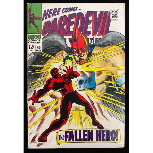 1182 - Daredevil #40-43 (1968) death of Mike Murdock, 1st appearance and origin of Jester, 1st battle betwe... 