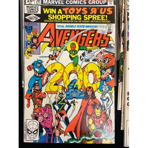 1196 - Avengers #200-299 (missing #257) (1980-89) includes 2nd appearance of Monica Rambeau, She-Hulk joini... 