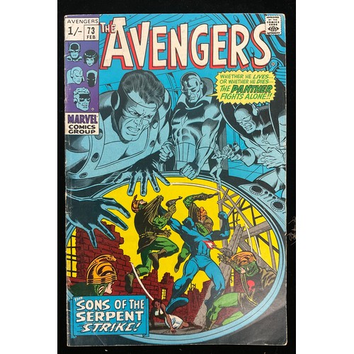 1198 - Avengers #72-75 (1970) 1st team appearance of the Zodiac Cartel, Monica Lynne and Arkon. Silver age ... 