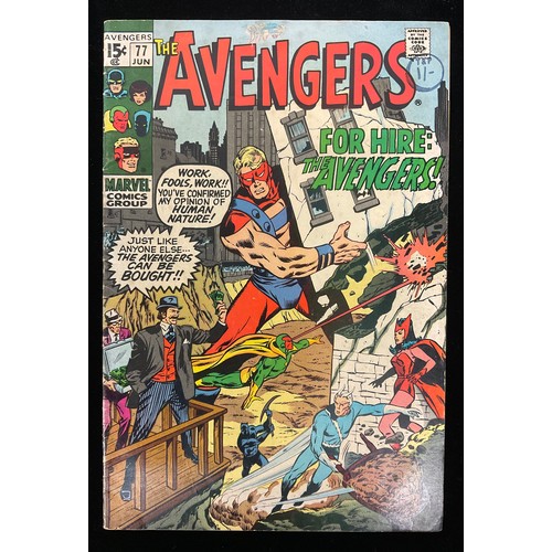 1199 - Avengers #76-79, #81 (1970) 1st meeting of Vision and Scarlet Witch, 1st team appearance of the Leth... 