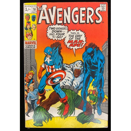 1199 - Avengers #76-79, #81 (1970) 1st meeting of Vision and Scarlet Witch, 1st team appearance of the Leth... 