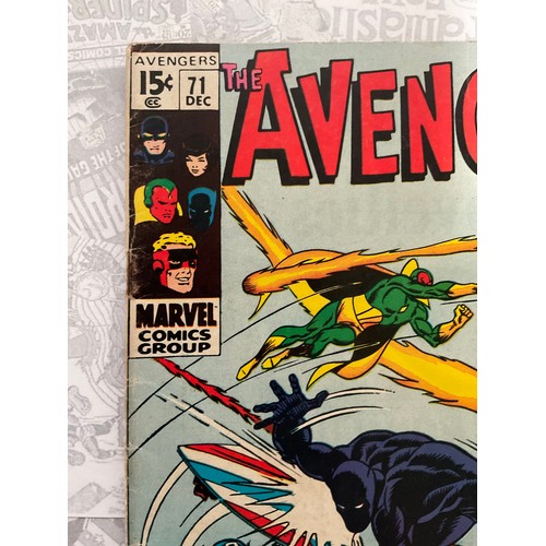 1339 - Avengers #71 (1969) Black Knight joins the Avengers. Silver age Marvel Comic.