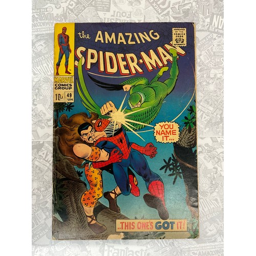 1340 - Amazing Spider-Man #49 (1967) John Romita Snr artwork. Silver age Marvel comic.