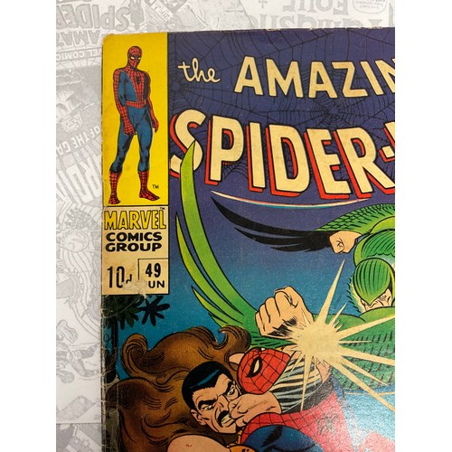 1340 - Amazing Spider-Man #49 (1967) John Romita Snr artwork. Silver age Marvel comic.