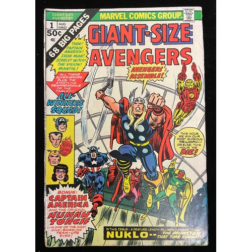 1341 - Giant-size Avengers #1 and King-size Avengers #1-2 (1967-1974) silver age Marvel comics.