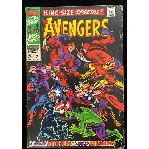 1341 - Giant-size Avengers #1 and King-size Avengers #1-2 (1967-1974) silver age Marvel comics.