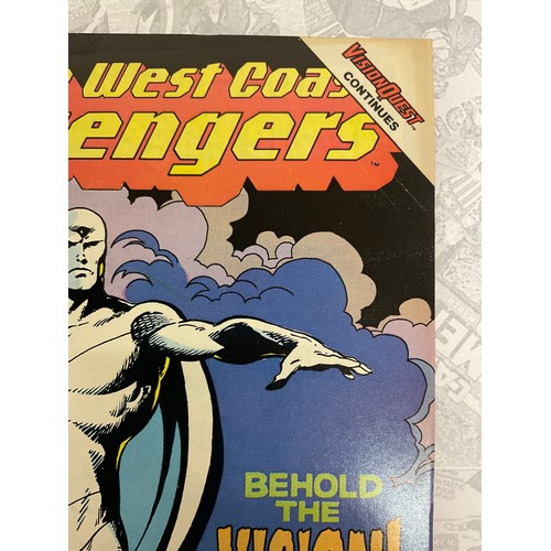 1342 - West coast avengers #45 (1989) 1st appearance of white vision. Bronze Age Marvel Comic.