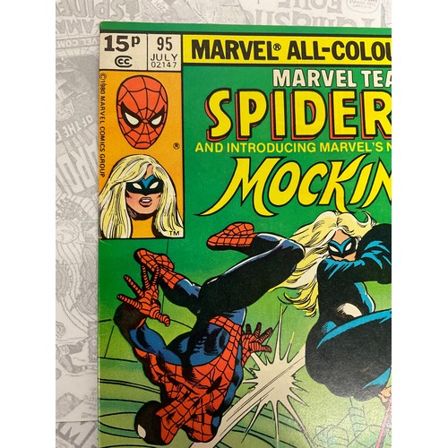 1343 - Marvel team up #95 (1980) 1st appearance of Mockingbird. Key Bornze age Marvel Comic.