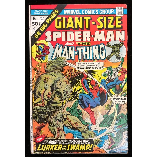 1345 - Giant-size Spider-Man #1-4, Giant-Size Super-heroes #1 (1974-75) Bronze Age Marvel comics (6)