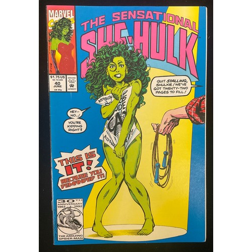 1328 - Sensational She-Hulk #1-43 (1989-92) includes classic Kevin Maguire and John Byrne cover art, includ... 