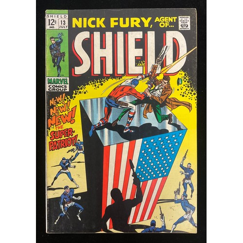 1333 - Nick Fury, Agent of S.H.I.E.L.D #10-17 (1969-71) 1st appearances of Super-Patriot and Bull’s Eye, Si... 