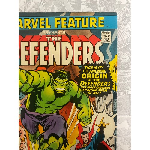 1362 - Marvel Feature #1 presents The Defenders (1971) 1st appearance of The Defenders team. Key Bronze Age... 