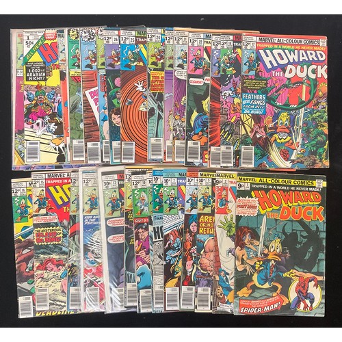 1324 - Howard the Duck #1-2, #5-13, #15-22, #24-30, annual #1 and other Howard the Duck comics. (1976-86) B... 