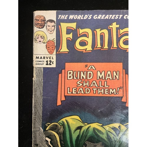 1161 - Fantastic Four #39, #44 (1965), Doctor Doom cover art, 1st appearance of Gorgon. Silver age Marvel c... 