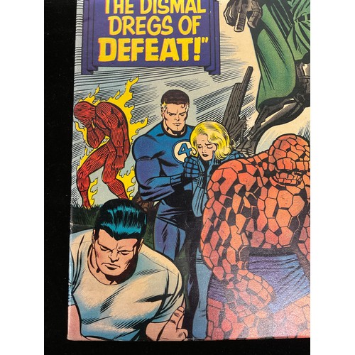 1162 - Fantastic Four #51, #58 (1966) Classic Thing storyline, Doctor Doom cover art. Silver age Marvel Com... 