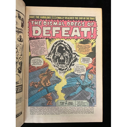 1162 - Fantastic Four #51, #58 (1966) Classic Thing storyline, Doctor Doom cover art. Silver age Marvel Com... 