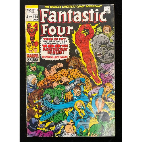 1164 - Fantastic Four #91-93, #95, #97, #100 (1969-70) 1st appearance of Torgo and Monocle, milestone 100th... 