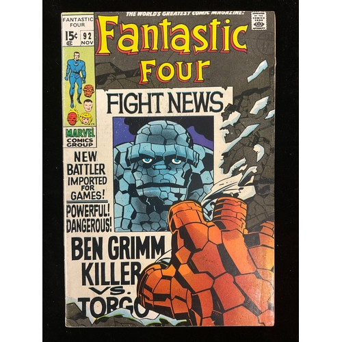 1164 - Fantastic Four #91-93, #95, #97, #100 (1969-70) 1st appearance of Torgo and Monocle, milestone 100th... 