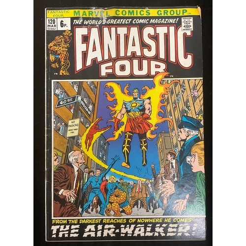 1166 - Fantastic Four #108, #113-120 (1971-72) 1st appearances of Over-Mind and Air-Walker, Silver Age Marv... 