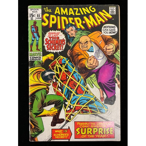 1305 - Amazing Spider-Man #84-85, #89 (1970) 1st appearance of Schemer / Richard Fisk and Vanessa Fisk, Sil... 