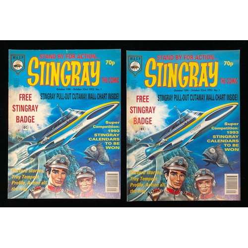 1355 - Gerry Anderson Interest - Stingray #1 - #24, volume 2. #1-8 (1992-93) Fleetway Editions Ltd, sticker... 