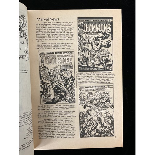 1358 - The Comic Reader #118-121 (1975) Street Enterprises, Bronze Age comic book previews. (4)