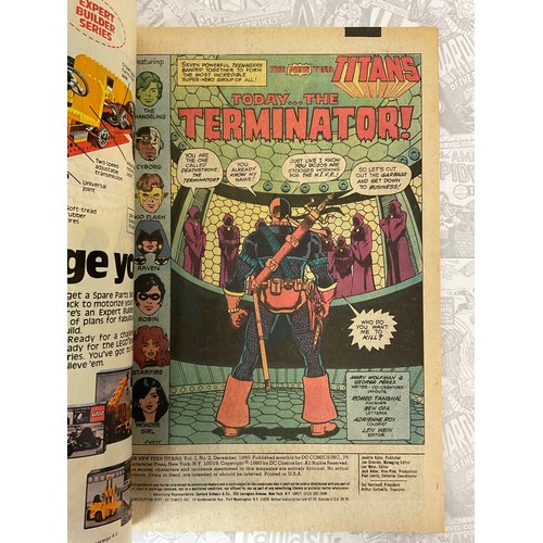 1357 - New Teen Titans #2 (1980) 1st appearance of Deathstroke the Terminator, Modern age DC comic.