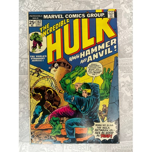 1365 - Incredible Hulk #182 (1974) 2nd appearance of Wolverine, Key Bronze Age Marvel comic.