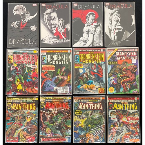 1348 - Marvel Comics Horror lot including Stoker’s Dracula, The Frankenstein Monster #6, 8, 9; Giant Size M... 