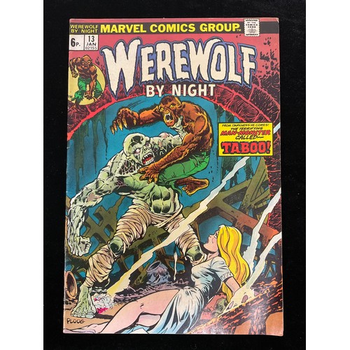 1349 - Marvel Comics - Werewolf By Night #11, #13, #14 (1973) includes 1st appearance of Hangman, Topaz and... 