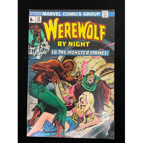 1349 - Marvel Comics - Werewolf By Night #11, #13, #14 (1973) includes 1st appearance of Hangman, Topaz and... 